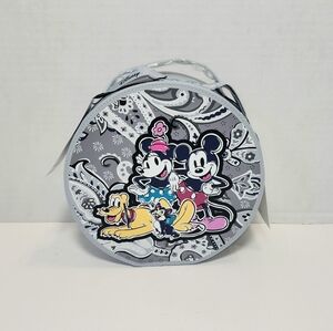 Vera Bradley Disney Whimsy Mickey Mouse Piccadilly Paisley Cosmetic Case - NWT